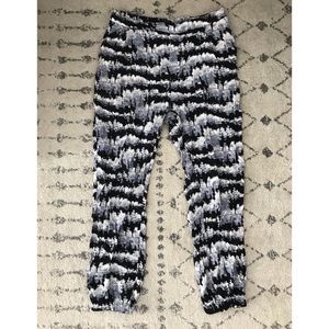 Watercolor harem pants, size L | Forever 21